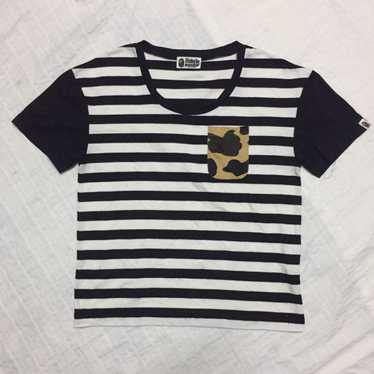 Bape 1st Camo Striped Pocket Tee - image 1