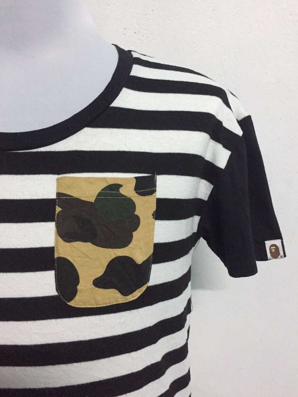 Bape 1st Camo Striped Pocket Tee - image 3