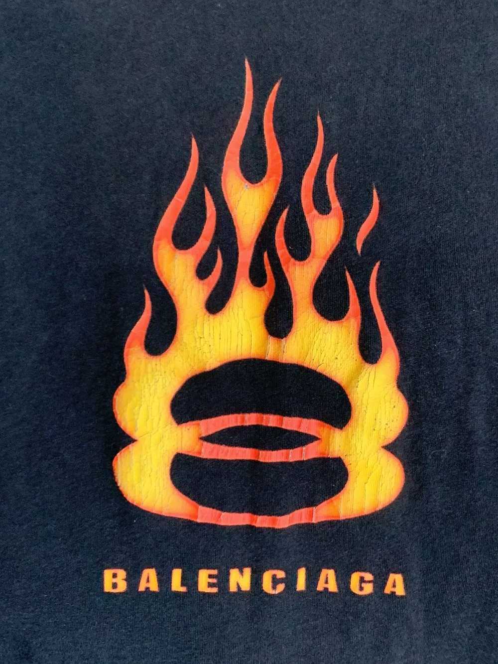 Balenciaga Burning Unity Long Sleeve T-Shirt Size… - image 6