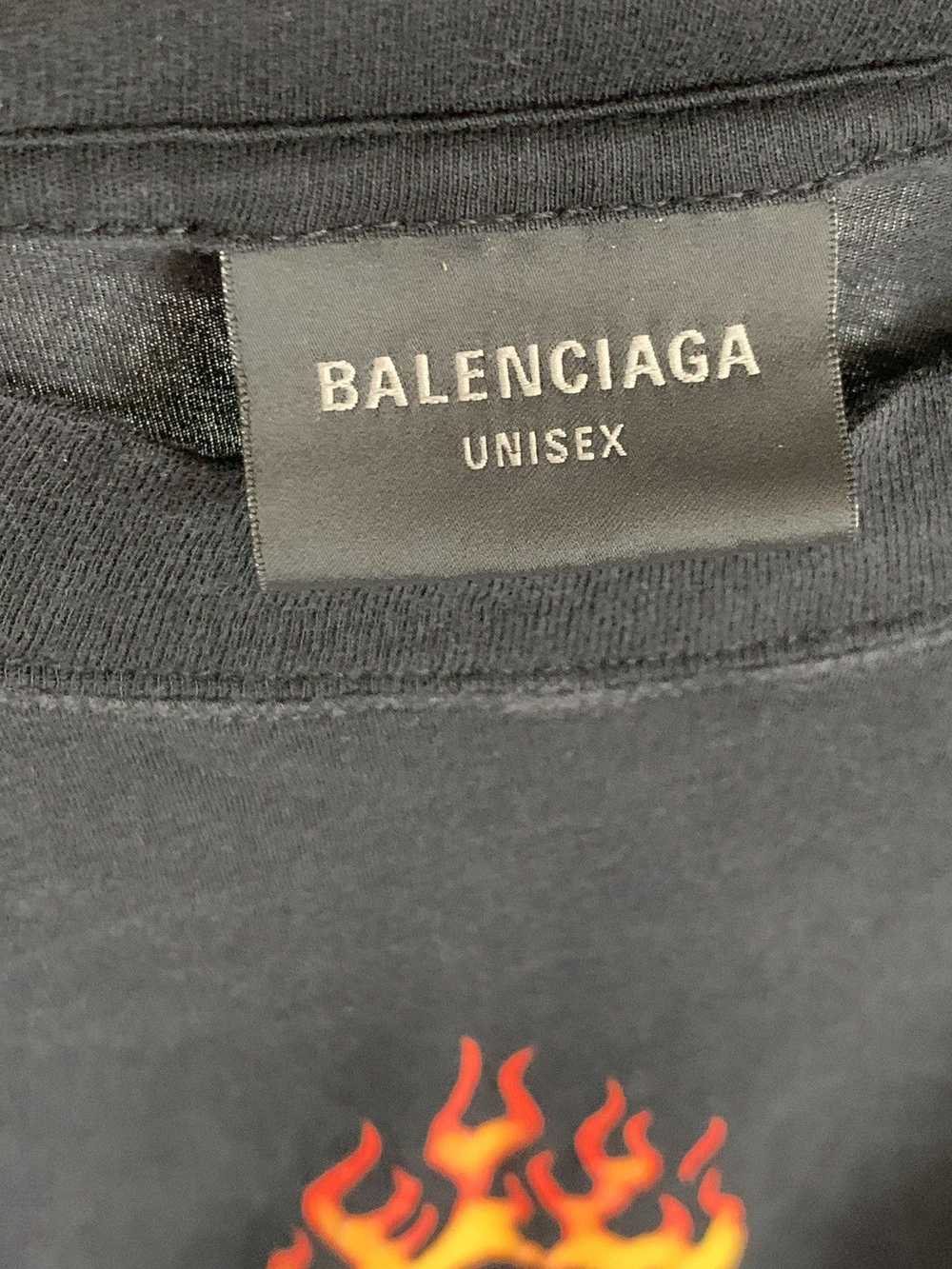 Balenciaga Burning Unity Long Sleeve T-Shirt Size… - image 8