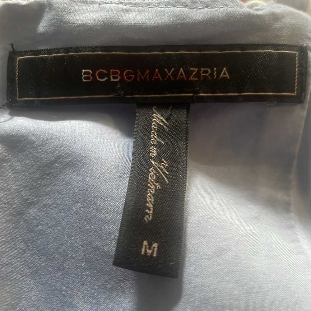 Bcbg Maxazria BCBGMaxAzria Linen Blend Blue Strip… - image 7