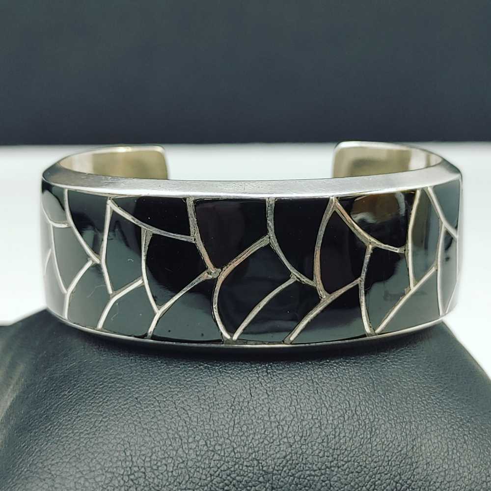 Milton Lasiloo Zuni Sterling Silver Cuff Bracelet… - image 1