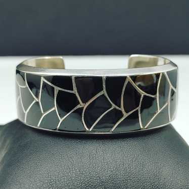 Milton Lasiloo Zuni Sterling Silver Cuff Bracelet… - image 1