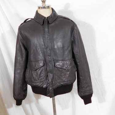 Avirex a-2/flight jacket/42/leather/brw/1978-01 - Gem