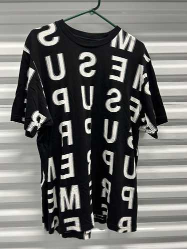 Supreme hotsell shirt white intarsia script XL