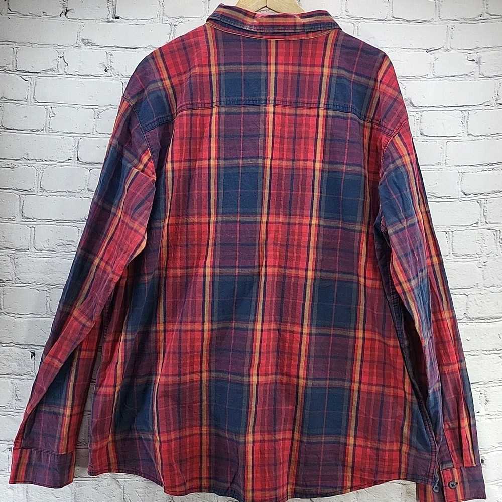 Vintage Red Plaid Long Sleeve Button Up Columbia … - image 7