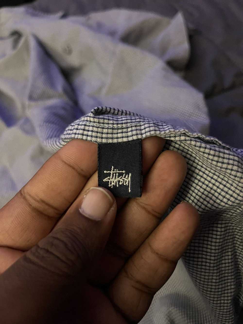 Stussy vintage button-clasp short-sleeve Stussy f… - image 4