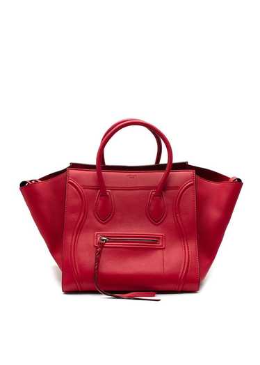 Managed by hewi Celine Red Calfskin Luggage Tote - image 1