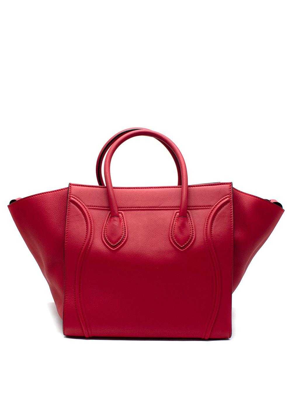 Managed by hewi Celine Red Calfskin Luggage Tote - image 2