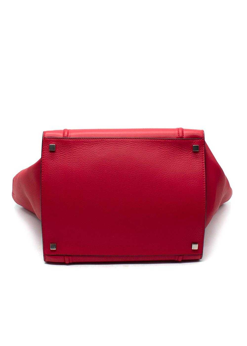 Managed by hewi Celine Red Calfskin Luggage Tote - image 3