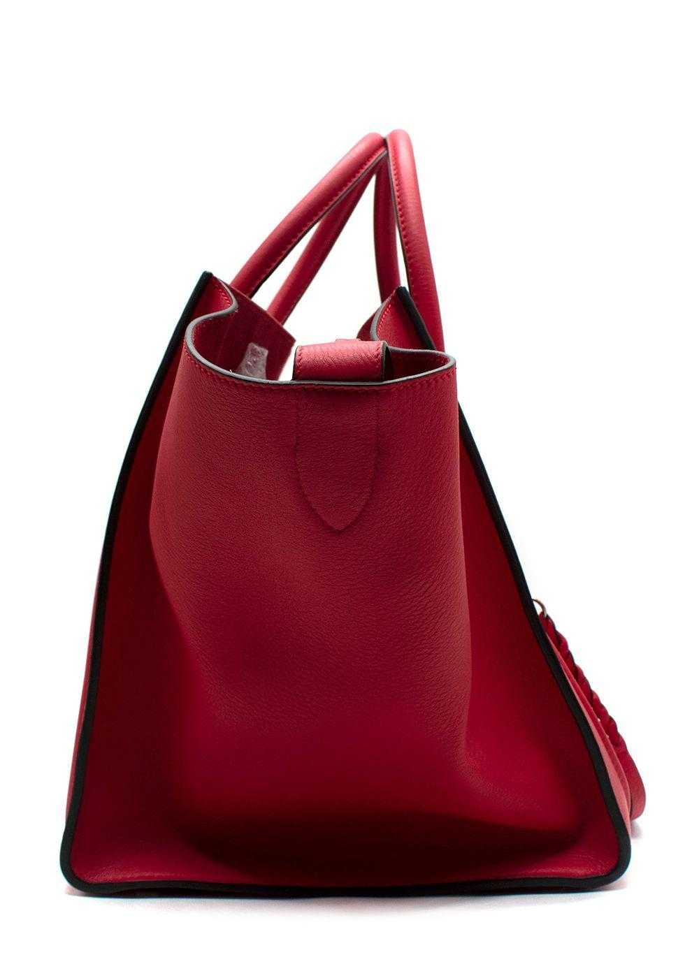 Managed by hewi Celine Red Calfskin Luggage Tote - image 5