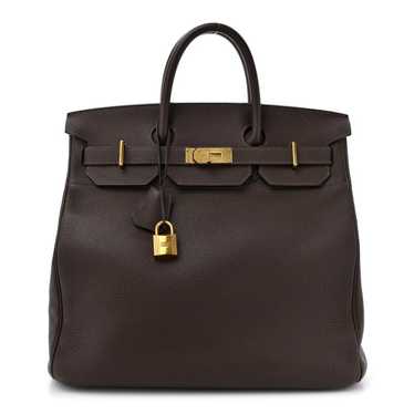 HERMES Togo HAC Birkin 40 Chocolate