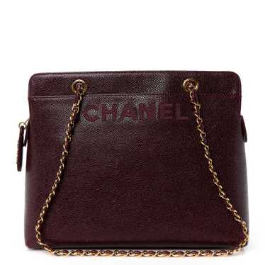 CHANEL Caviar Shoulder Bag Bordeaux - image 1