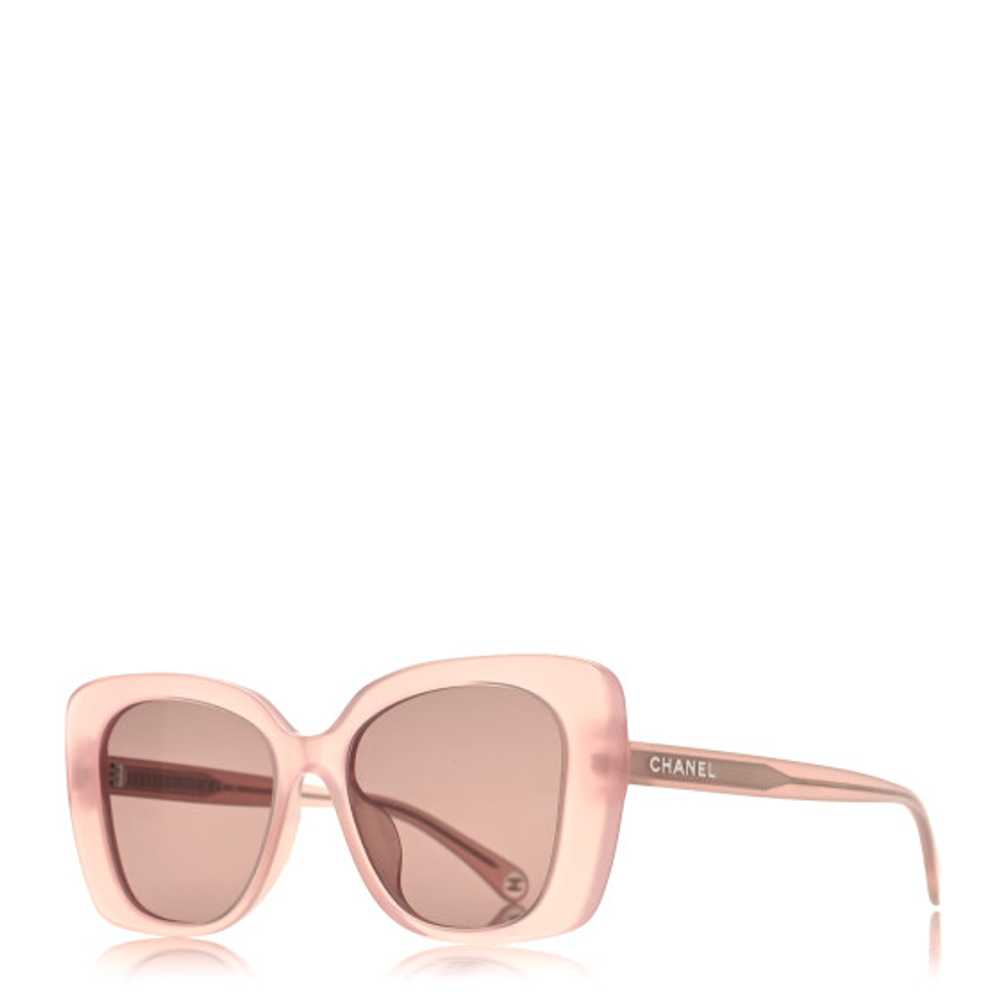 CHANEL Acetate Rectangle Sunglasses 5504 Pink - image 1