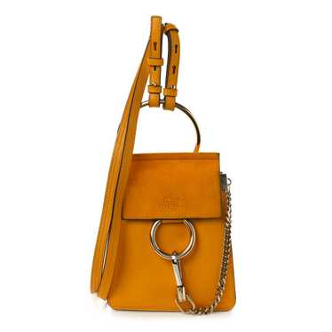 CHLOE Suede Calfskin Mini Faye Bracelet Bag Sunflo