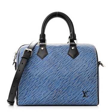 LOUIS VUITTON Epi Speedy Bandouliere 25 Denim Ligh