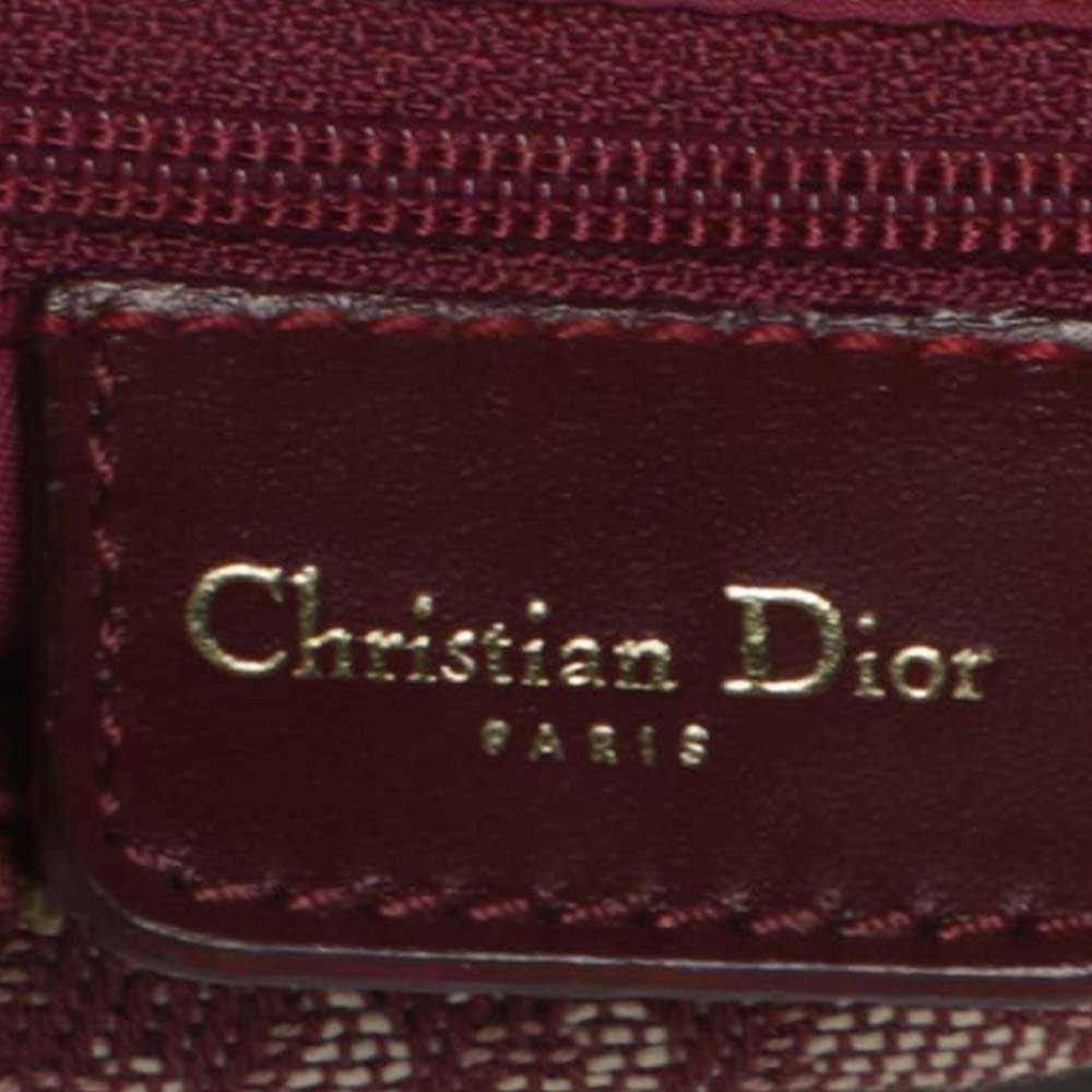 Vintage 90s Christian Dior Monogram Burgundy Dior… - image 8