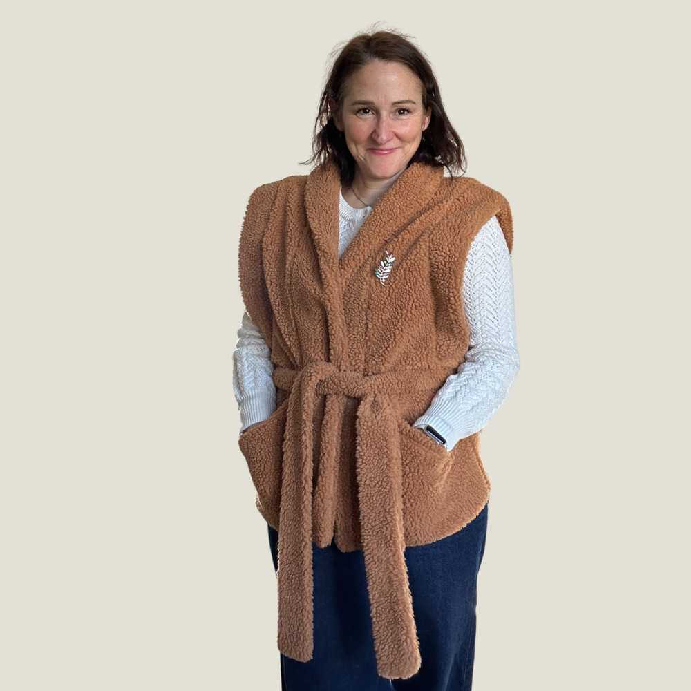 POM Amsterdam brown teddy gilet 10-12 - image 1