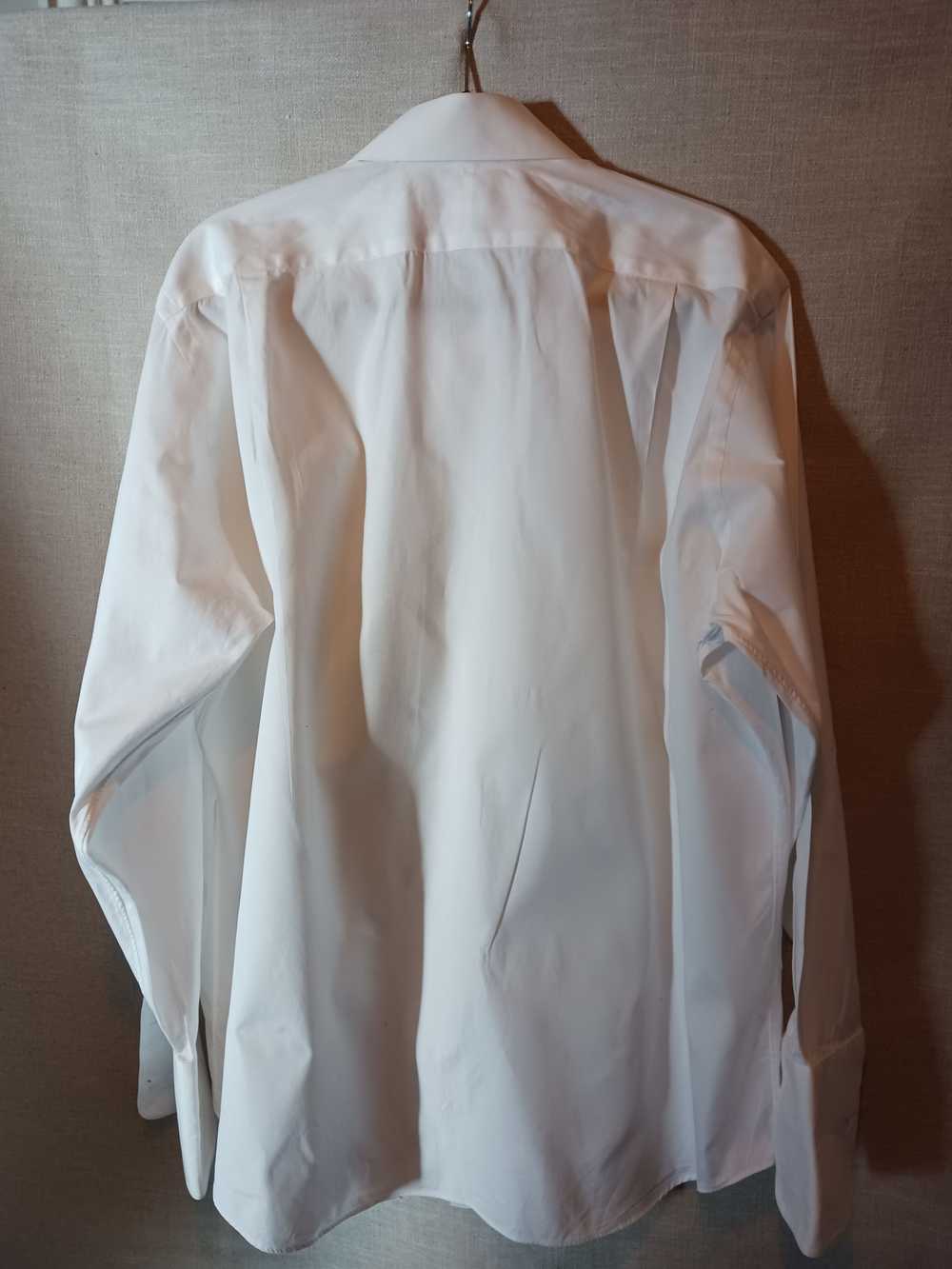 Paul Fredrick 100% Cotton White Dress Shirt - image 2