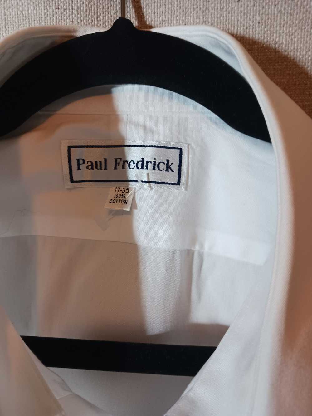 Paul Fredrick 100% Cotton White Dress Shirt - image 3