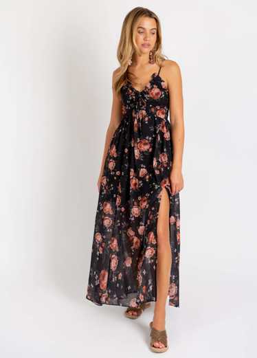 Joyfolie Kilah Dress in Black Floral