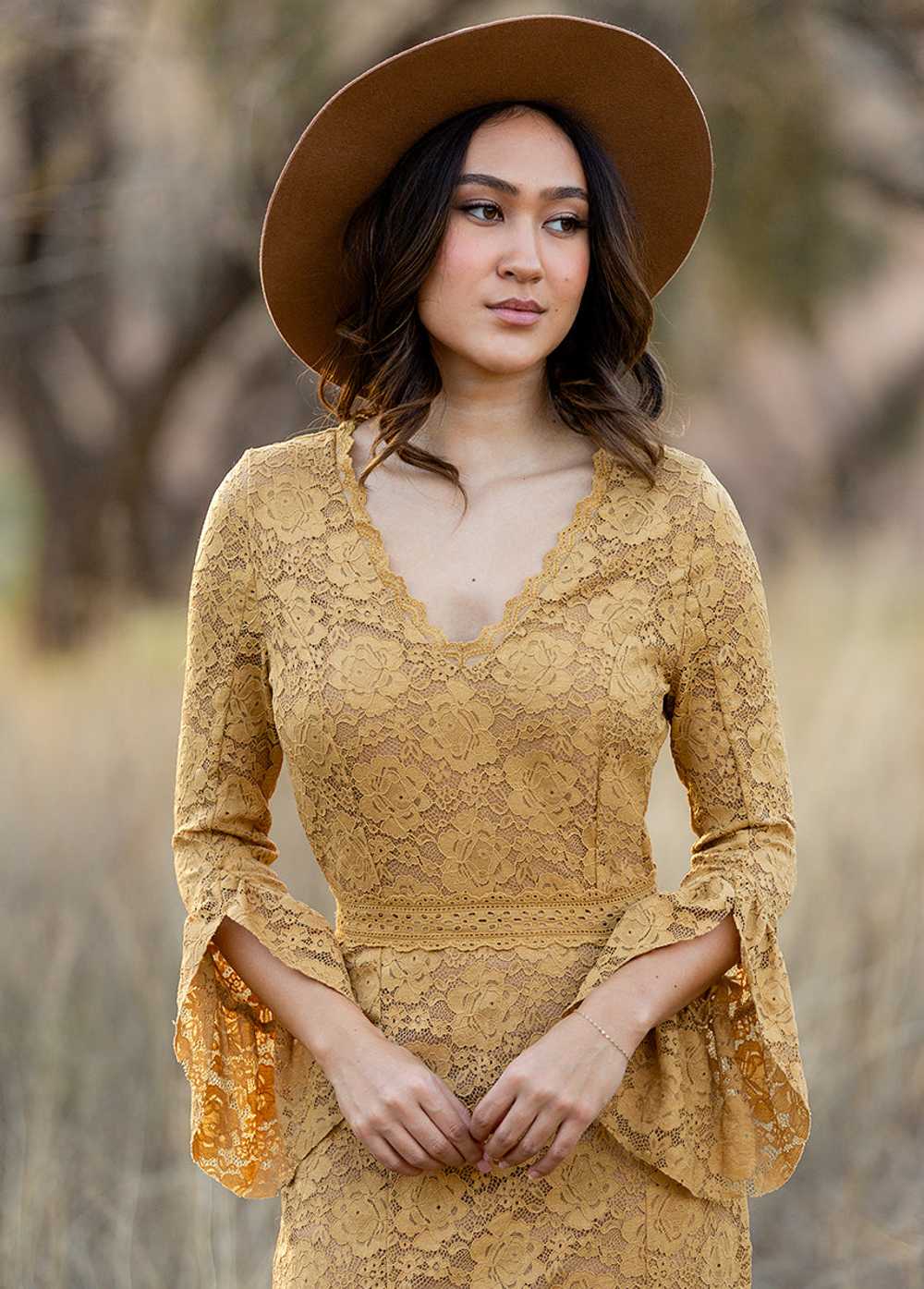 Joyfolie Zena Dress in Honey - image 4