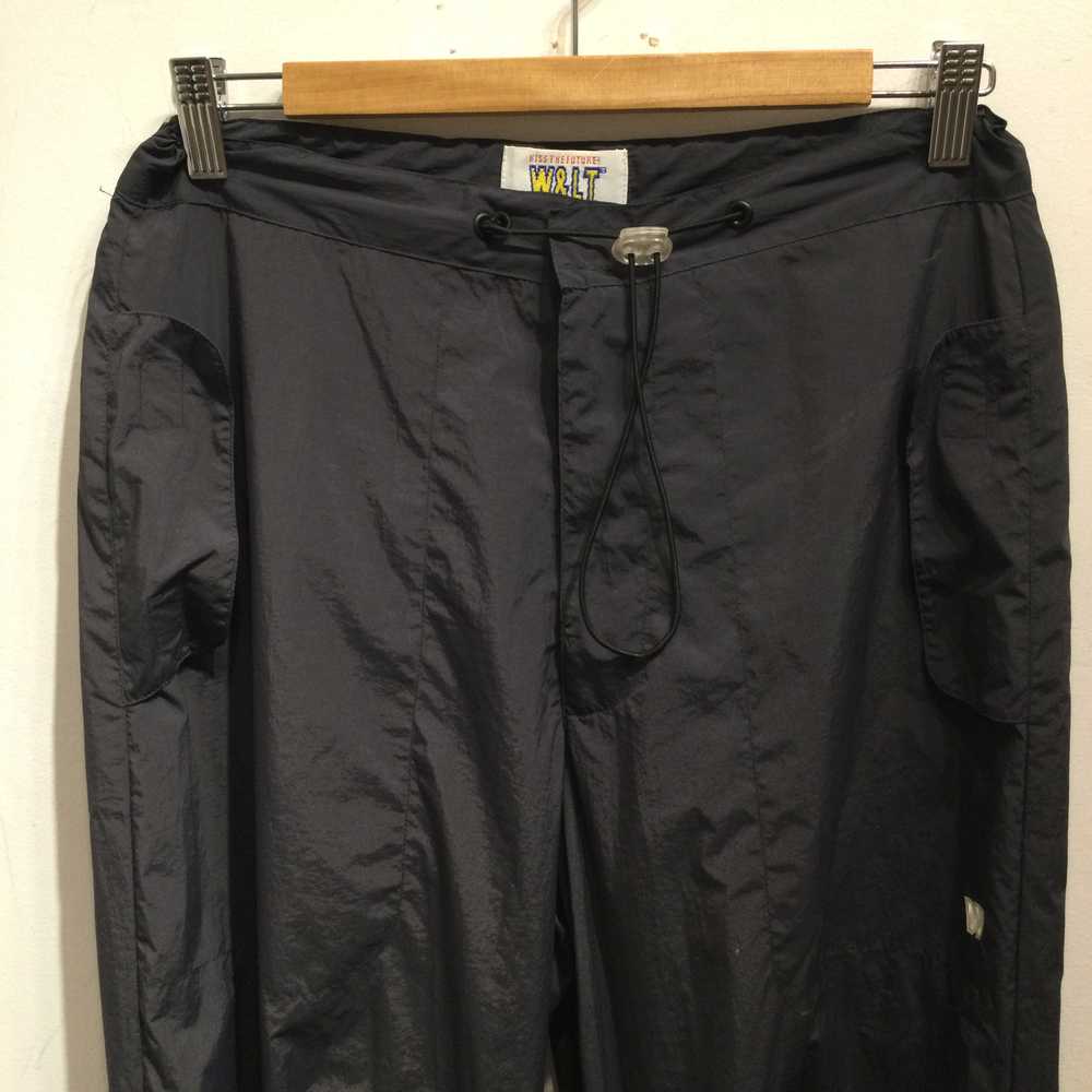 W.&L.T. black nylon strings detail pants 00SS - image 2