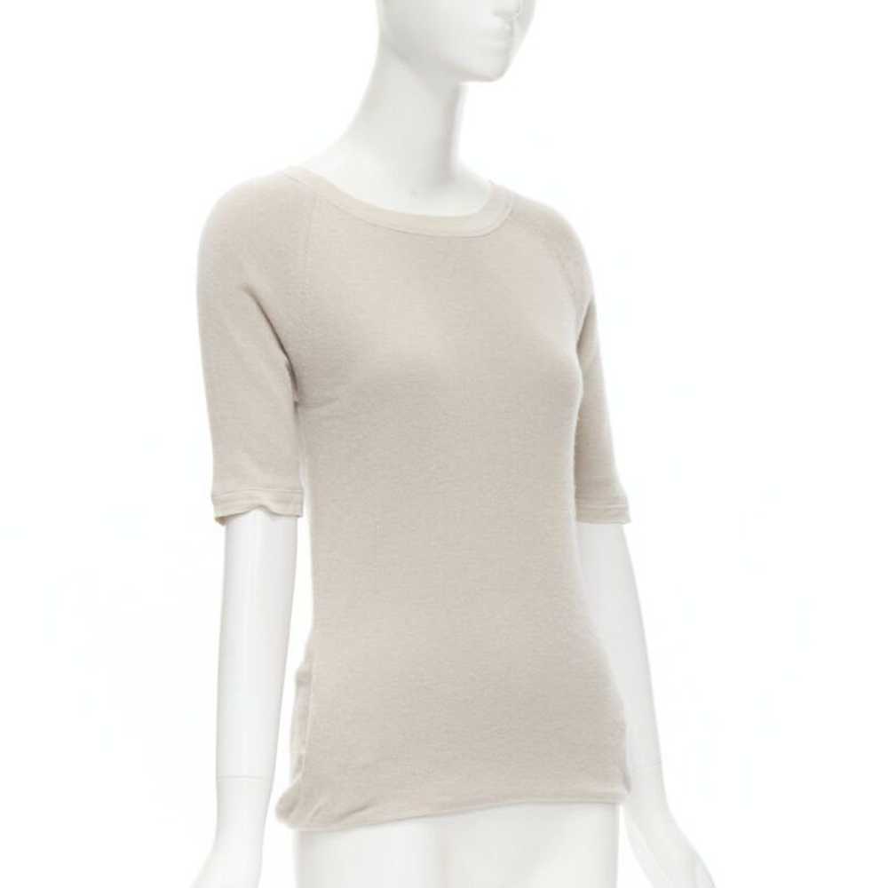 Chloe CHLOE Perle beige cashmere silk gold zip ba… - image 3