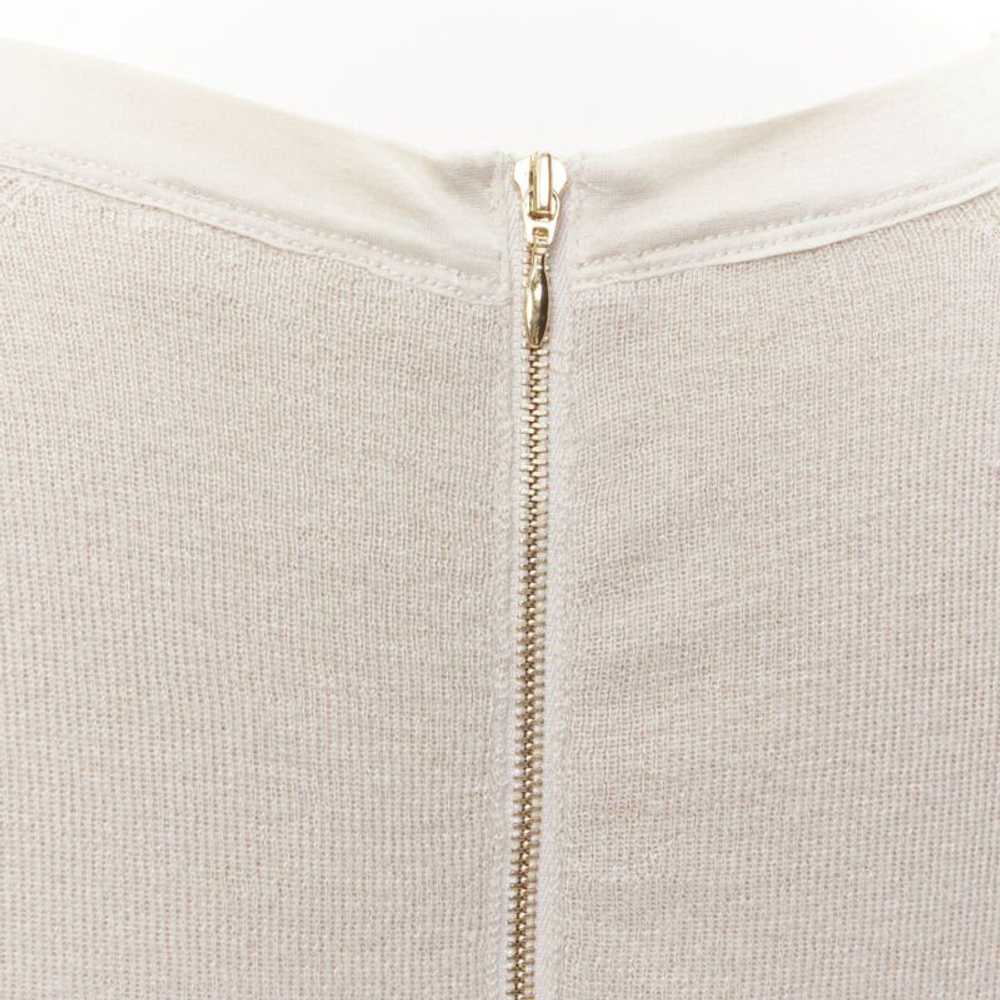 Chloe CHLOE Perle beige cashmere silk gold zip ba… - image 8