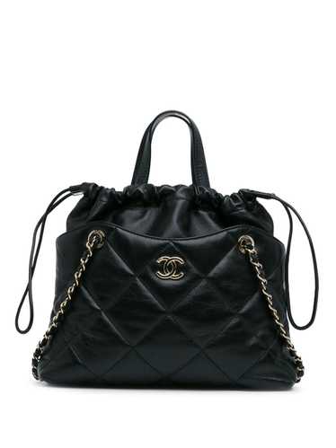 CHANEL Pre-Owned 2019 Small CC Quilted Lambskin Dr