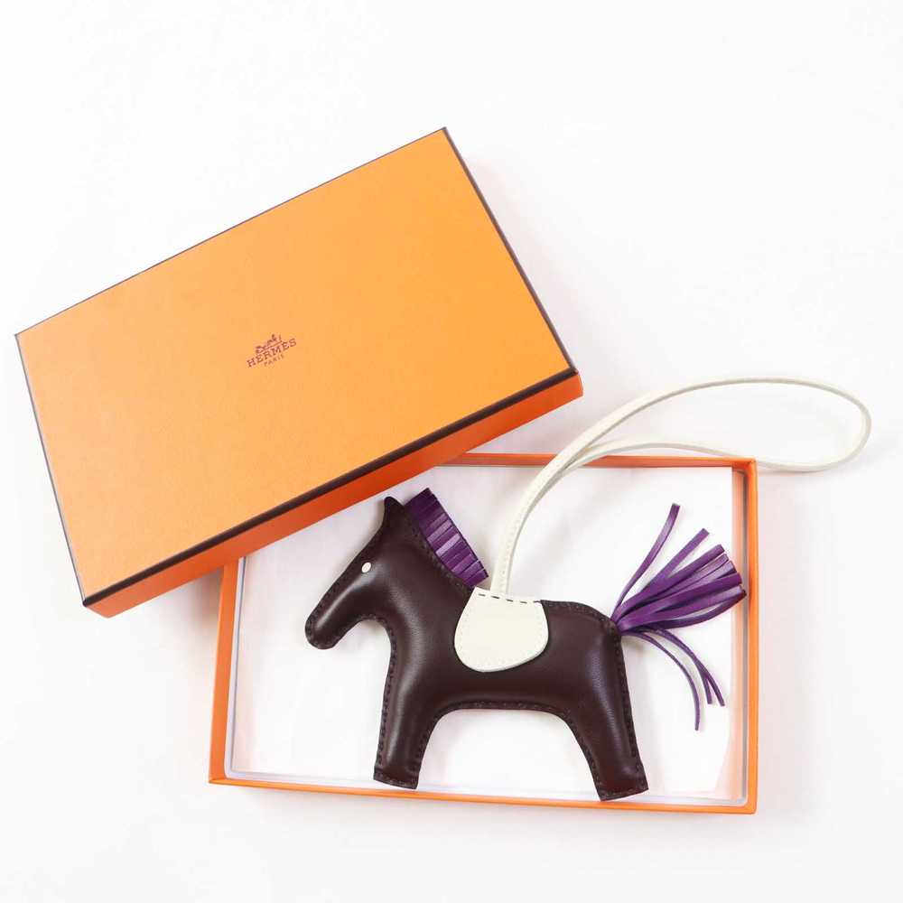 HERMES Bag charm Anyo Miro Rouge Serie Violet Cle… - image 2