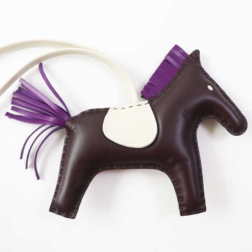 HERMES Bag charm Anyo Miro Rouge Serie Violet Cle… - image 5