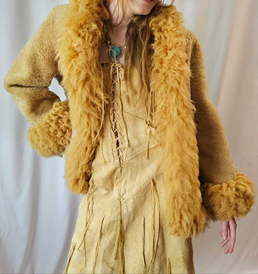 Penny lane sheepskin shearling coat - image 3