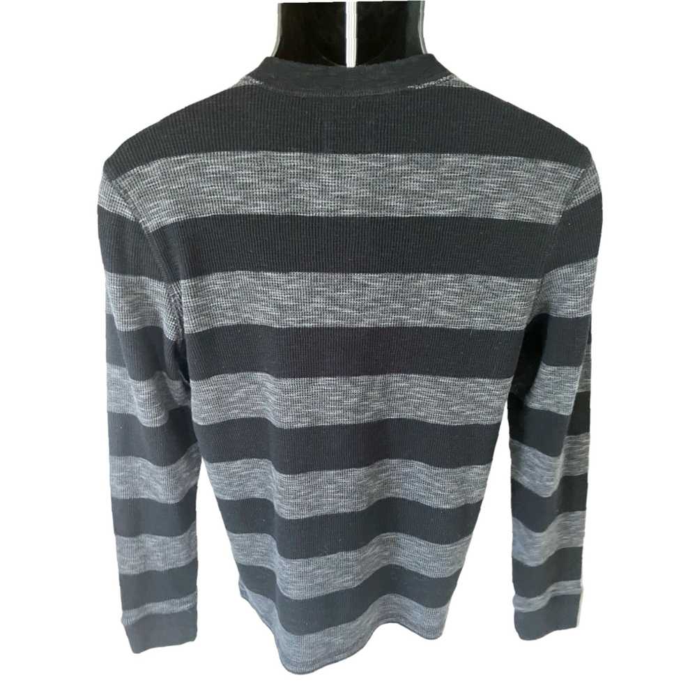 Express Men's Black and Gray Stripe Long Sleeve W… - image 2