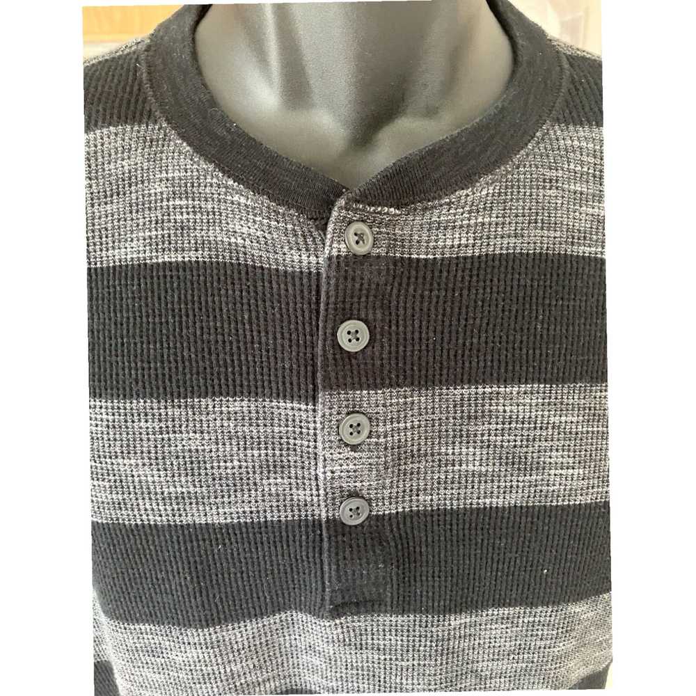 Express Men's Black and Gray Stripe Long Sleeve W… - image 3