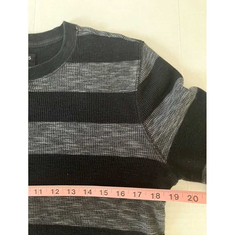 Express Men's Black and Gray Stripe Long Sleeve W… - image 6