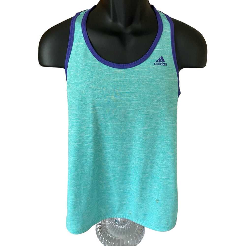 Adidas Teal Purple Trimmed Medium Size Women's At… - image 1