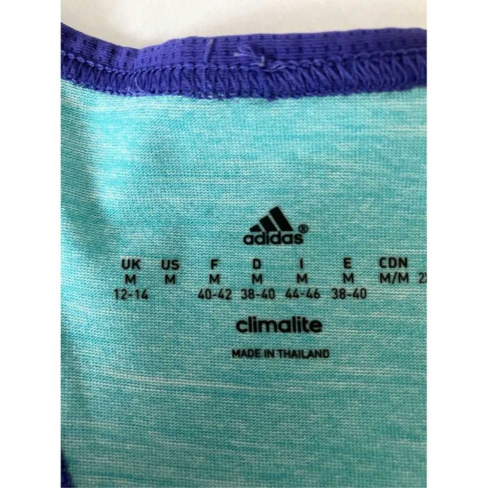 Adidas Teal Purple Trimmed Medium Size Women's At… - image 6