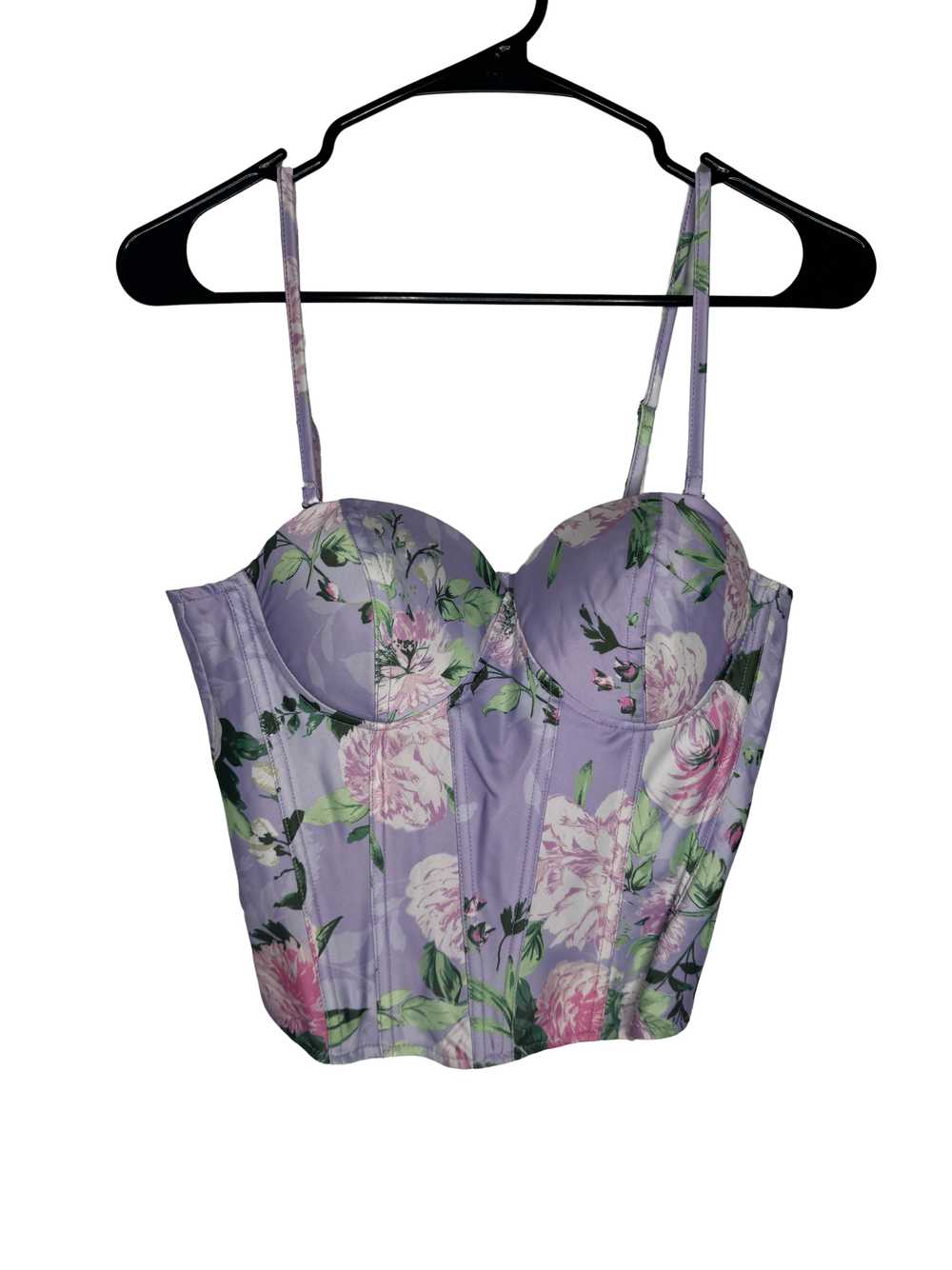 Raveival JLuxeLabel Lavender Floral Boned Corset - image 1