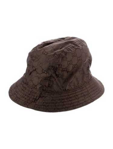 とし　GUCCI バケットハット　XL GUCCI ロゴ付き ナイロン バケットハットブラック | GUCCI公式