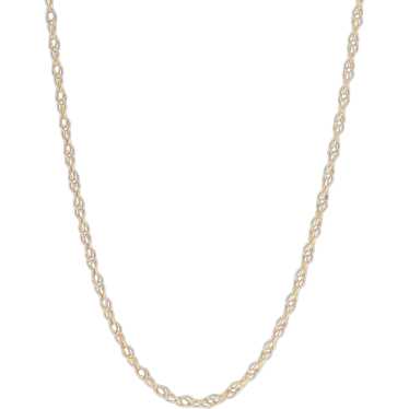 Yellow Gold Prince of Wales Chain Necklace 28" - 1