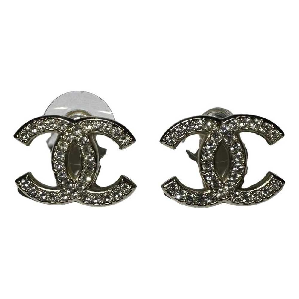 Chanel CC crystal earrings - image 1