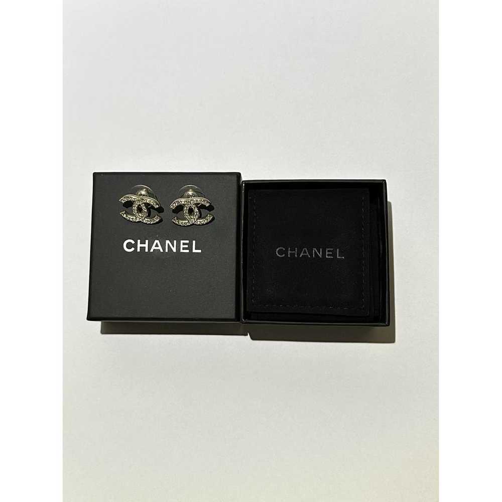 Chanel CC crystal earrings - image 4