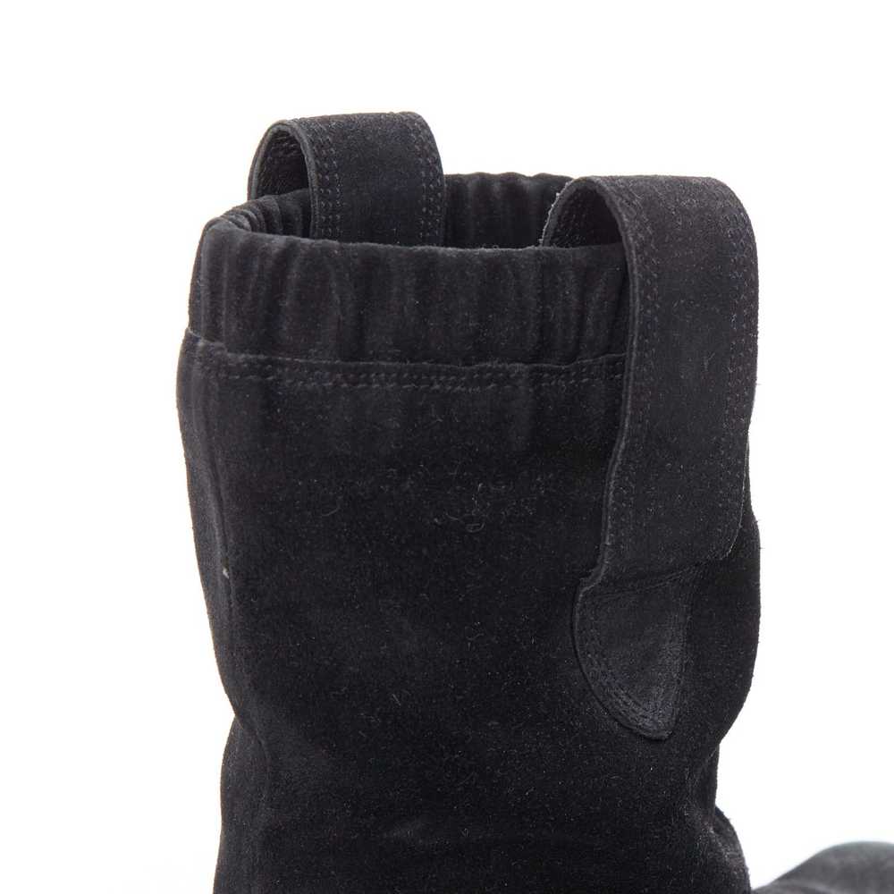 Balenciaga BALENCIAGA black distressed suede leat… - image 10