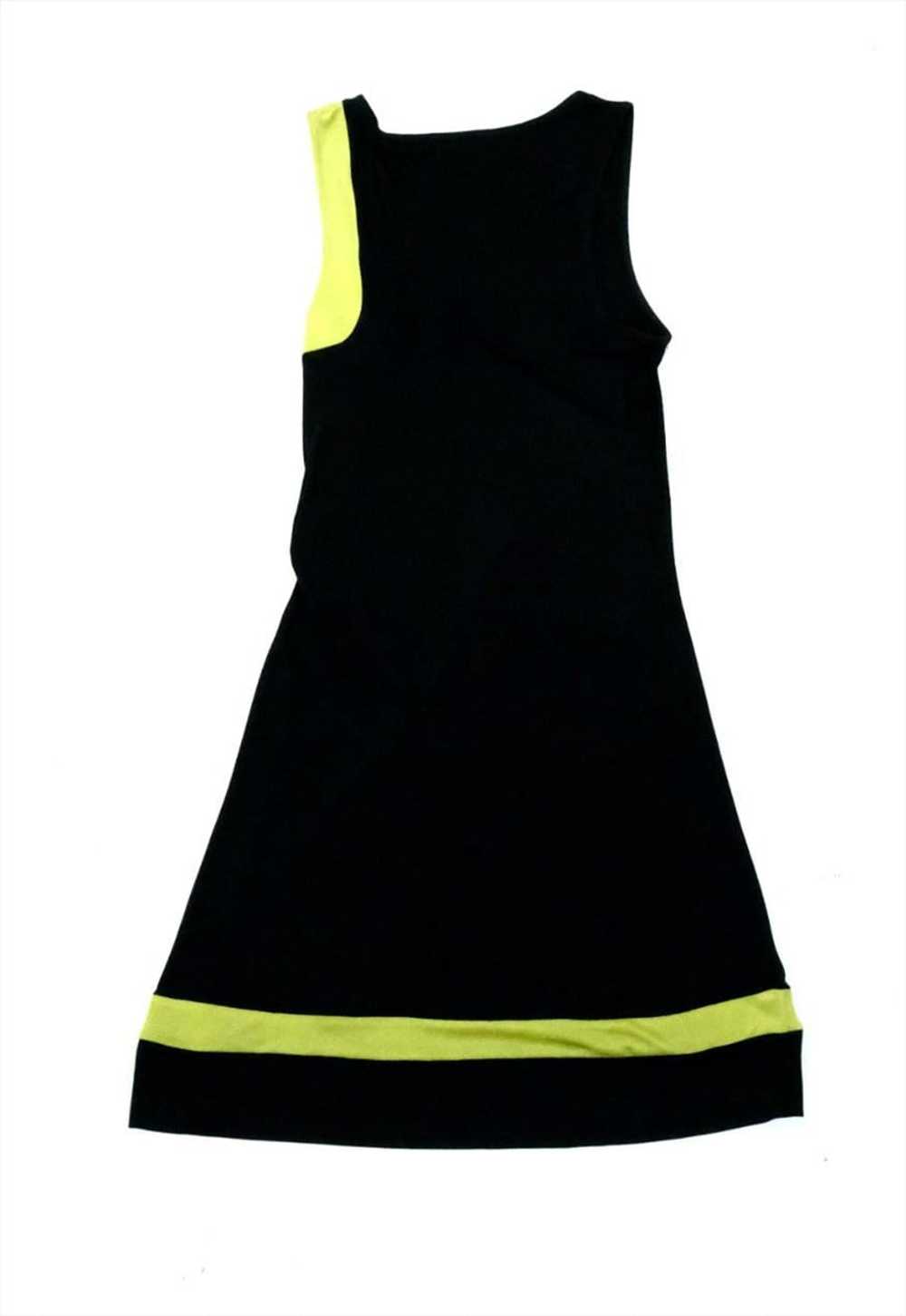 Versace Dress Sports Lime accent Midi 90s Vintage… - image 5