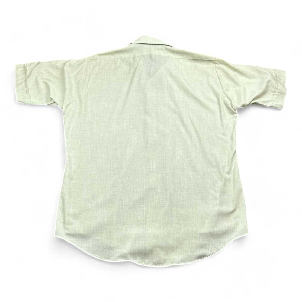 Van Heusen Vintage Van Heusen Dress Shirt Green H… - image 3