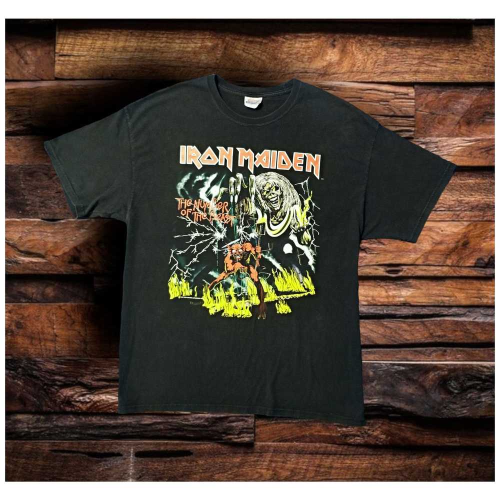 Band Tees × Vintage *RARE* VTG 1980's IRON MAIDEN… - image 1