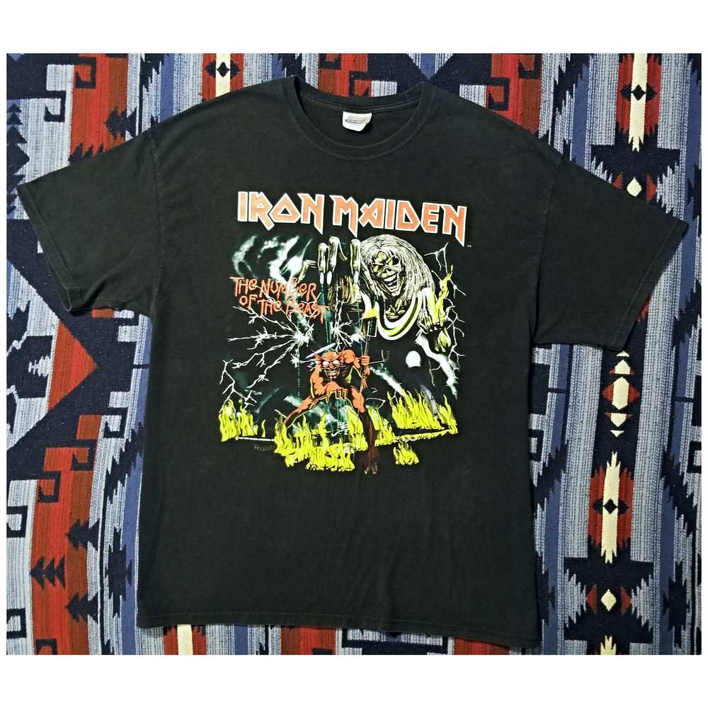 Band Tees × Vintage *RARE* VTG 1980's IRON MAIDEN… - image 3