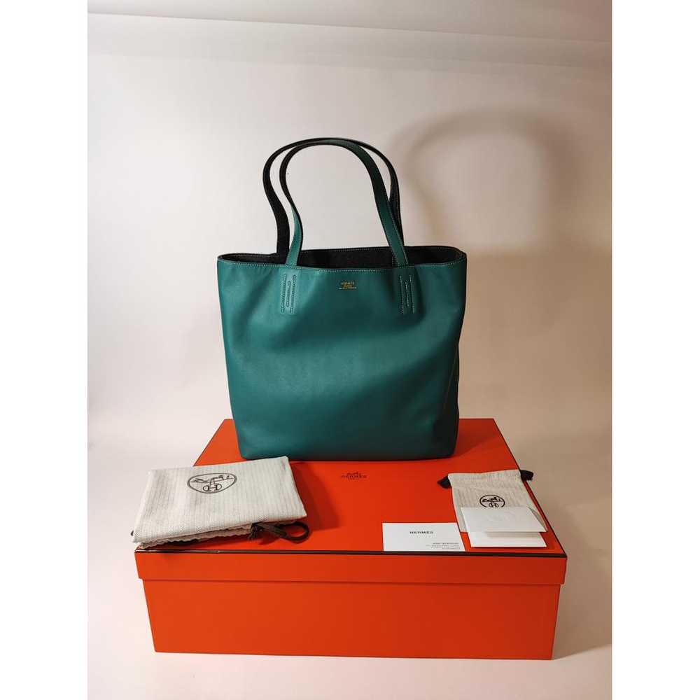 Hermès Double sens leather tote - image 10