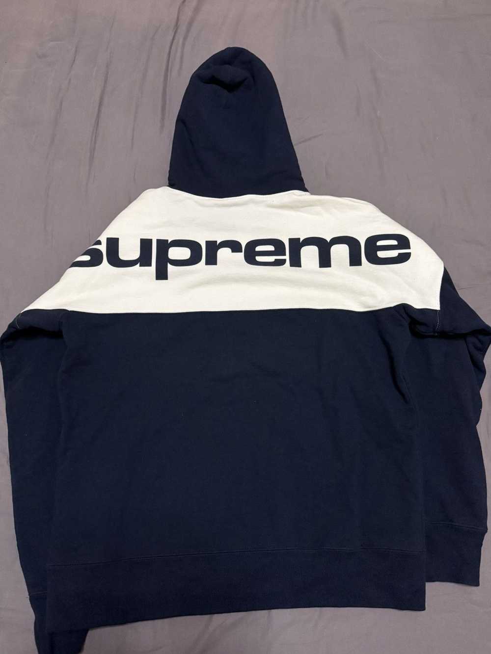 Supreme Supreme blocked big logo hooded hoodie sw… - image 2